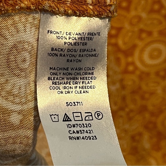 Women’s | LOFT Mixed Media Tile Print Sleeveless Blouse | Medium - Picture 5 of 7